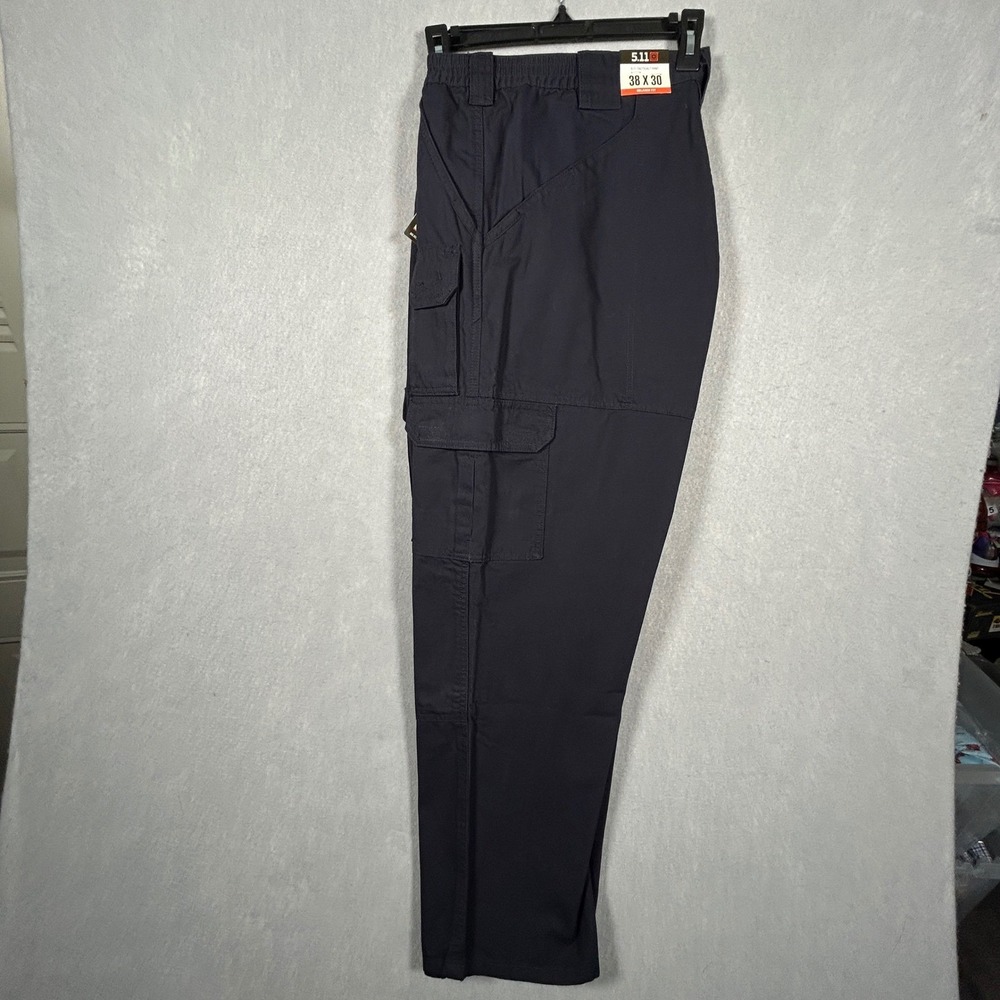 5.11 Tactical Pants Mens 38x30 Dark Navy Blue Solid Relaxed Fit Cargo Utility - Picture 12 of 12